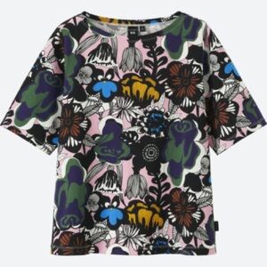 UNIQLO X Marimekko Graphic T-shirt Oversized Womens XS
